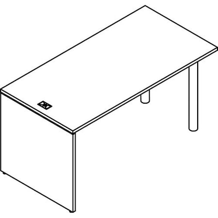 Groupe Lacasse Table, Laminate Modesty Panel, 60inWx30inDx29-7/8inH, Niagara LASM1QSRTM3060A